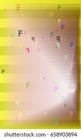 Alphabet F icon background