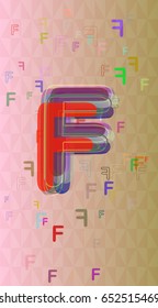 Alphabet F icon elements