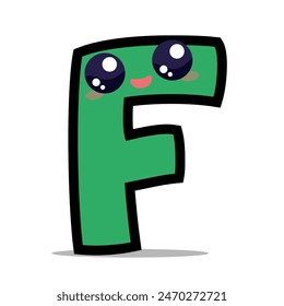 alphabet f letter illustration typeface character vector