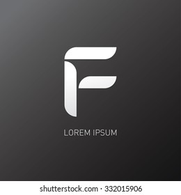 Letter F Logo Alphabet Logo Design Stock Vector (Royalty Free) 347086220