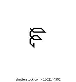 Alphabet F logo Design vector. Illustration of Letter F. F logo for initial logo