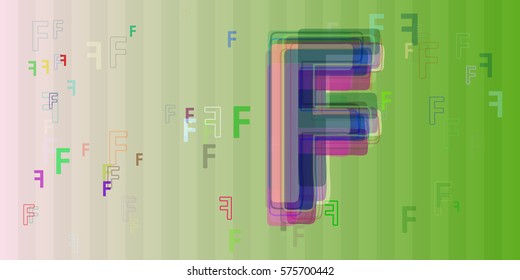Alphabet F pattern idea