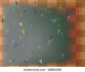 Alphabet F texture idea
