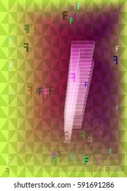 Alphabet F texture idea