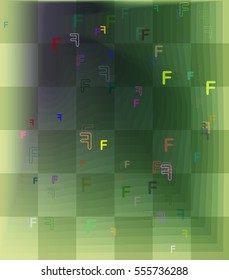 Alphabet F vector idea