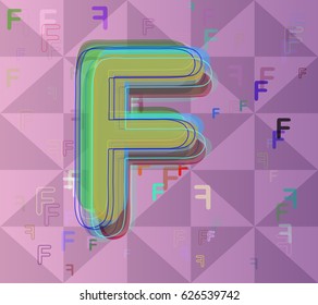 Alphabet F vector idea