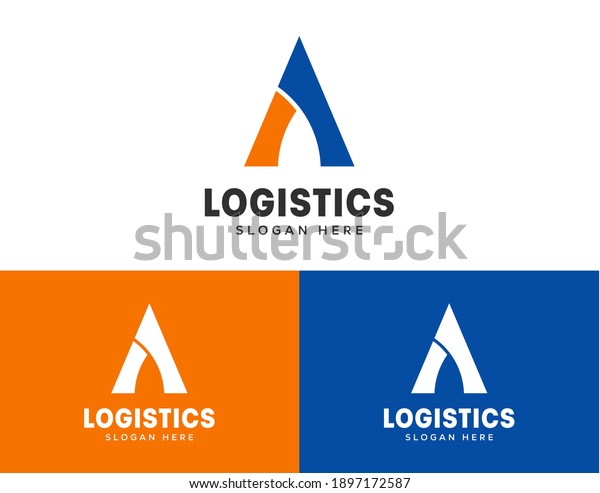 Alphabet A with Fast icon, logo. Digital, and\
Technology. Icon A Business, Company, or Corporate identity. Letter\
logistic logo design\
template.