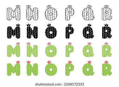 Alphabet einzeln auf ebene Art