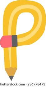 ein Alphabet mit einem flexiblen Bleistiftstil