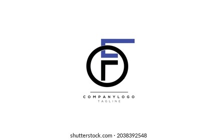 Alphabet  OF FO Initial Letter Monogram Icon Logo vector illustration abstract  web character logotype 
initials icon badge business