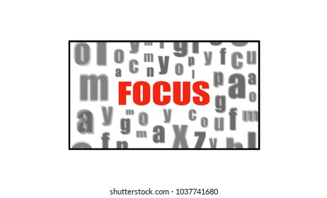 alphabet focus letter