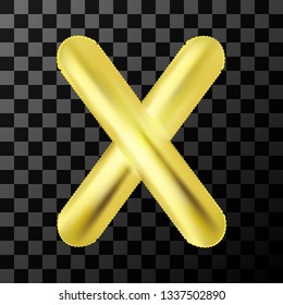 Alphabet, foil, inflatable letter, vector