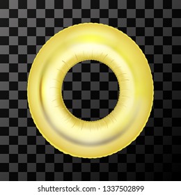 Alphabet, foil, inflatable letter. Vector, eps 10
