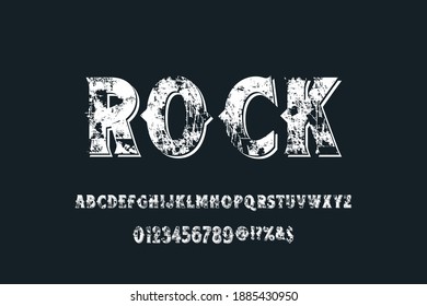 alphabet font, dark and blue style background, typeface vector design, classic lettering