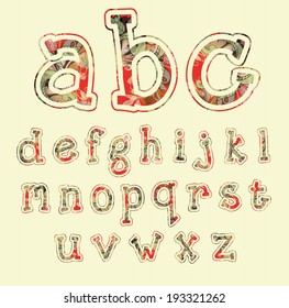 Alphabet. font. Decorative letters