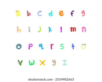 Alphabet Font Design Element Set 