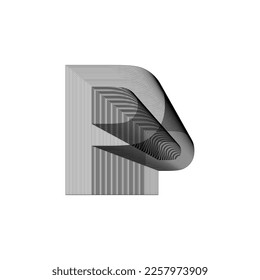 Alphabet font letters and numbers modern abstract design with line vector illustration