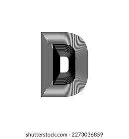 Alphabet font letters and numbers modern abstract design with line vector illustration