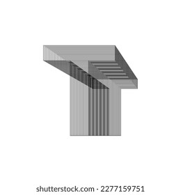 Alphabet font letters and numbers modern abstract design with line vector illustration