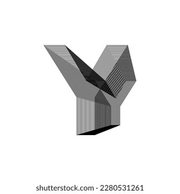 Alphabet font letters and numbers modern abstract design with line vector illustration