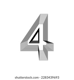 Alphabet font letters and numbers modern abstract design with line vector illustration