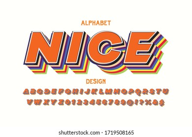 letra alfabética, diseño moderno , vector de estilo colorido, efecto de sombra, nombre agradable