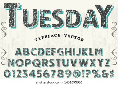 alphabet Font Script Typeface handcrafted handwritten vector label design old style.Shadow Effect.vintage Hand Drawn.Retro Typography.Vector Illustration.