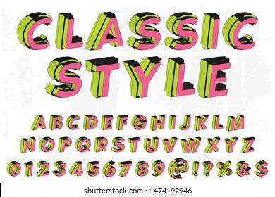 alphabet Font Script Typeface handcrafted handwritten vector label design old style.Shadow Effect.vintage Hand Drawn.Retro Typography.Vector Illustration.