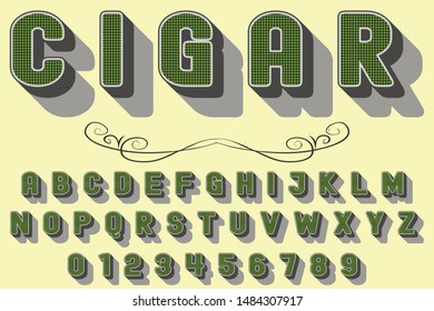 alphabet Font Script Typeface handcrafted handwritten vector label design old style.Shadow Effect.vintage Hand Drawn.Retro Typography.Vector Illustration.
