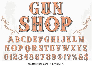 alphabet Font Script Typeface handcrafted handwritten vector label design old style.Shadow Effect.vintage Hand Drawn.Retro Typography.Vector Illustration.