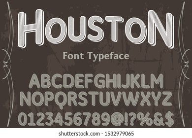 alphabet Font Script Typeface handcrafted handwritten vector label design old style.Shadow Effect.vintage Hand Drawn.Retro Typography.Vector Illustration.