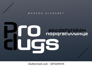  alphabet font set. Typography modern style display font. Premium Vector