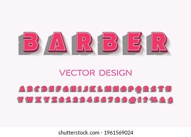 alphabet font, typeface design, pink style background