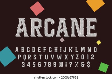 alphabet font, typeface vector  design, dark red and blue style