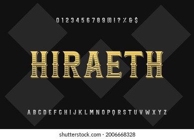 alphabet font, typeface vector  design, dark gray and orange style