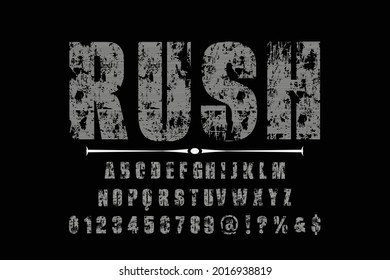 alphabet font, typeface vector  design, black  style