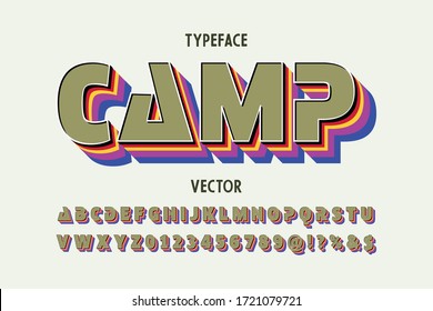 alphabet font, typeface vector, white and gray style shadow effect 