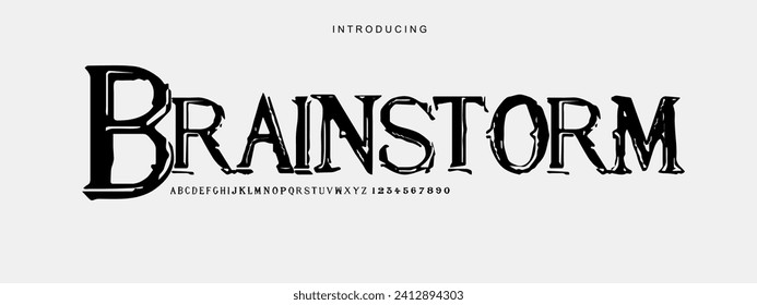 Alphabet font. Typography decorative elegant  lettering for logo. vector illustration. stock image
