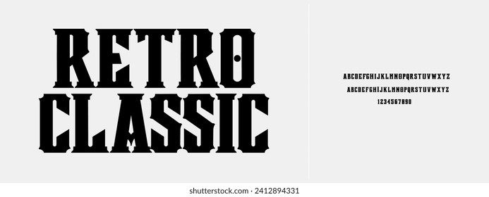 Alphabet font. Typography decorative elegant  lettering for logo. vector illustration. stock image