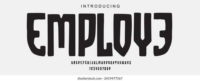 Tipo de letra alfabeto. Grabado elegante decorativo de tipografía para el logotipo. ilustración vectorial. imagen de stock.bestfont