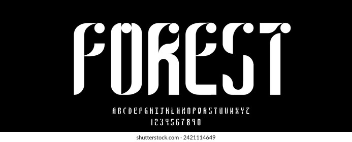 Alphabet font. Typography decorative elegant  lettering for logo. vector illustration. stock image.