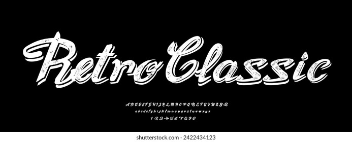 Alphabet font. Typography decorative elegant  lettering for logo. vector illustration. stock image.