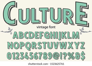 Alphabet Font. Typography style 3D urban digital, typeface  logo design. vector illustration culture