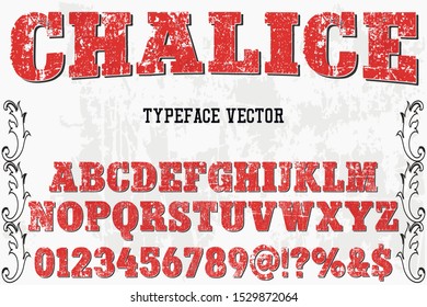 Alphabet Font. Typography style 3D urban digital, typeface  logo design. vector illustration chalice