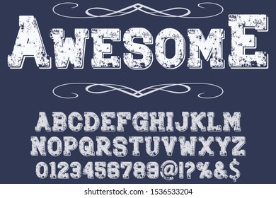 Alphabet Font. Typography style 3D urban digital, typeface logo design. vector illustration awesome