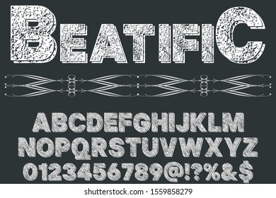 Alphabet Font. Typography style 3D urban digital, typeface logo design. vector illustration beatific