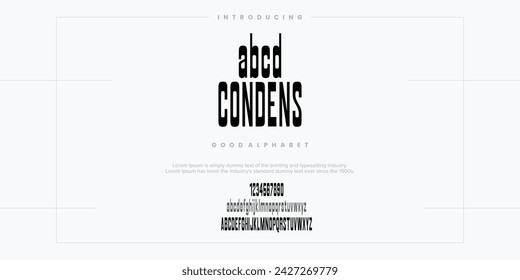 Alphabet font typography vector illustrations