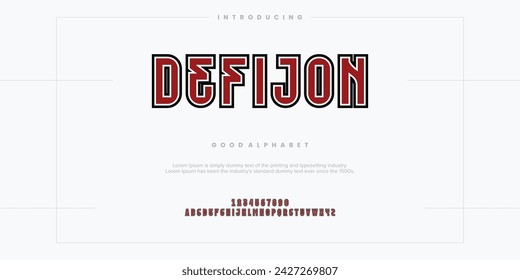 Alphabet font typography vector illustrations