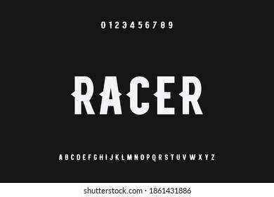 alphabet font, typography vector,  letters and numbers white and black style
