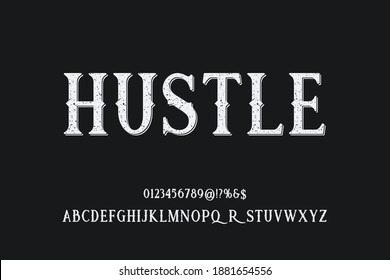 alphabet font, typography vector,  letters and numbers gray and white style